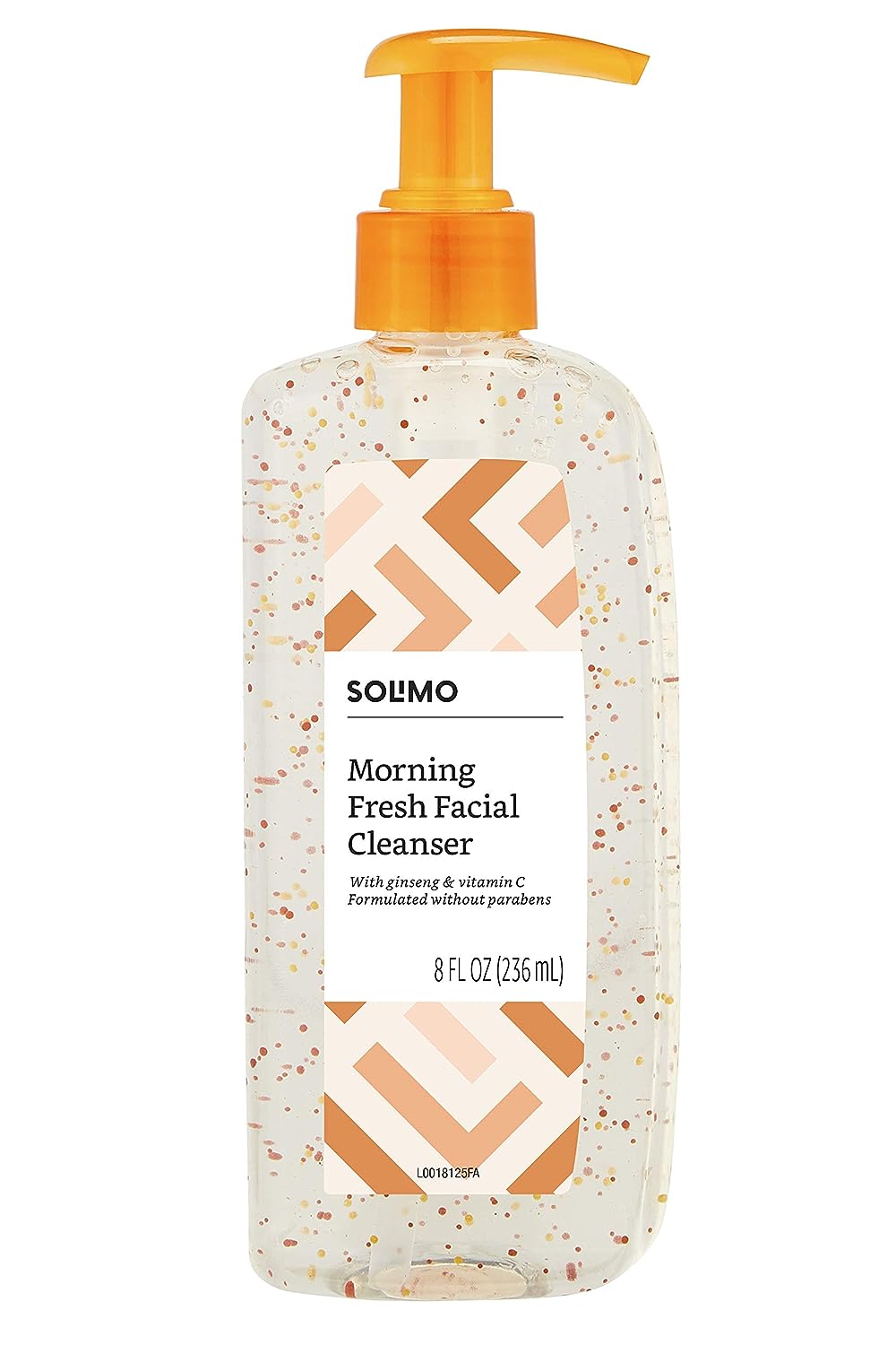 Amazon Brand – Solimo Morning Fresh Facial Cleanser with Ginseng and Vitamin C, 8 fl oz